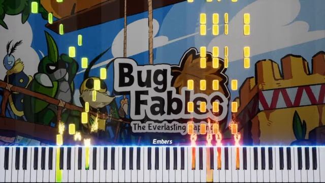 Bug Fables - Oh No! WASPS!! | Piano Visualization смотреть онлайн