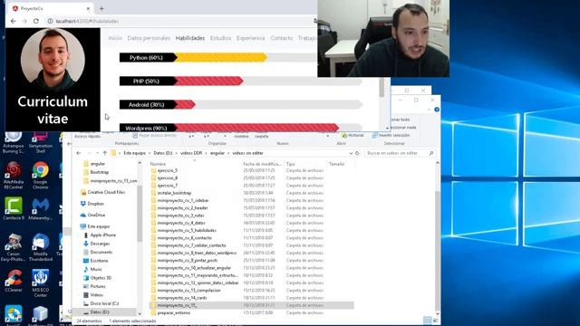 Mini proyectos - Curriculum vitae en Angular #15 - Mejorando scroll y habilidades смотреть онлайн
