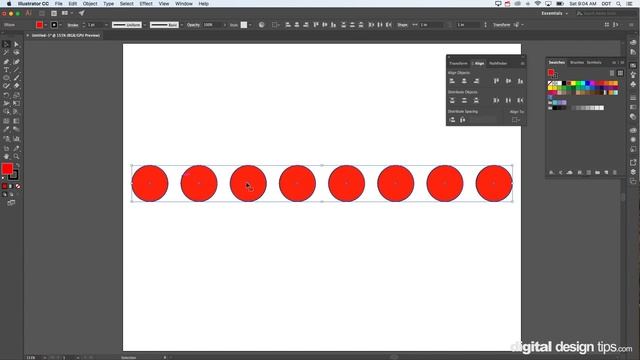 How to space out, align, or distribute objects and shapes in Adobe Illustrator смотреть онлайн