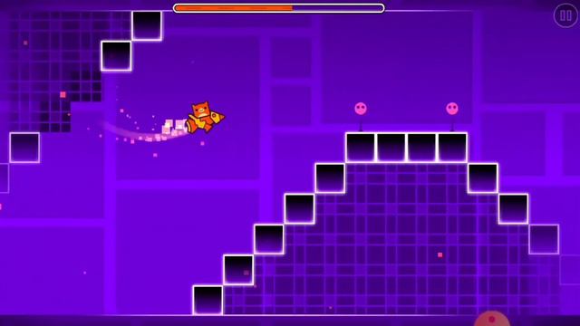 Геометри Даш второй уровень на 3 монеты смотреть онлайн