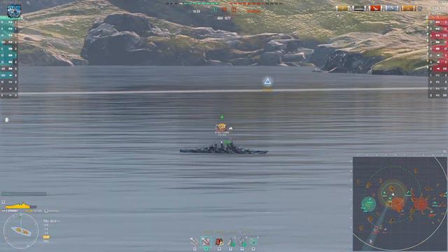Battleship Vermont, +300k, 9 ships destroyed - World of Warships смотреть онлайн