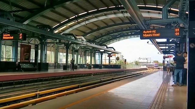 Namma Metro 6 Coach Train | Bangalore Metro | Purple Line смотреть онлайн