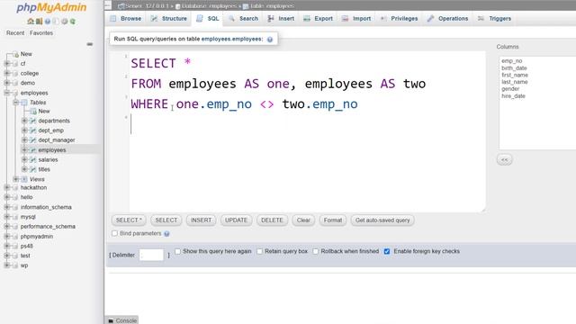 Self JOIN - SQL Course смотреть онлайн