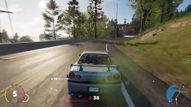 Paul Walker's FF2 R34 (The Crew 2) + turbo whistles смотреть онлайн