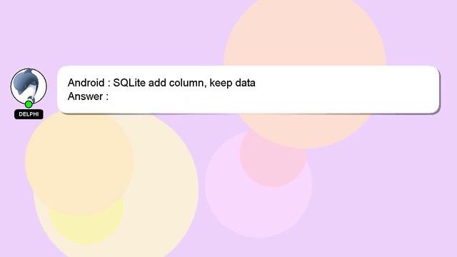 Android : SQLite add column, keep data смотреть онлайн