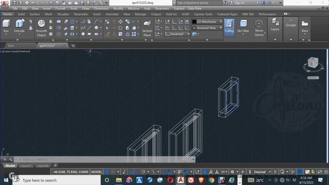 AutoCAD 3D Window | How to make window | Basic Tutorial смотреть онлайн