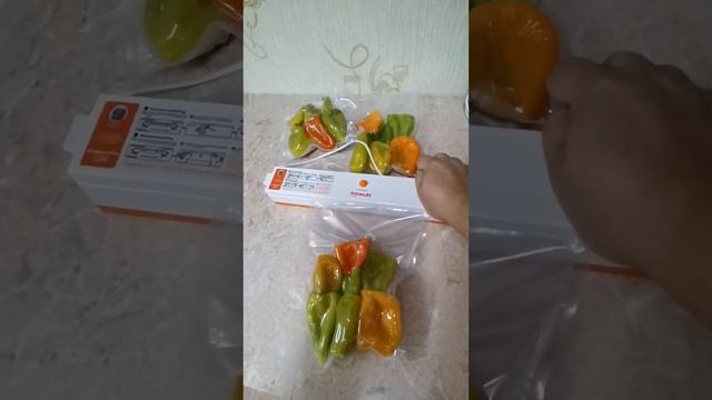 Вакумирую перец сладкий. Зимой будем готовить Фаршированный перец. смотреть онлайн