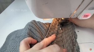 Как быстро починить сильно растянувшийся воротник