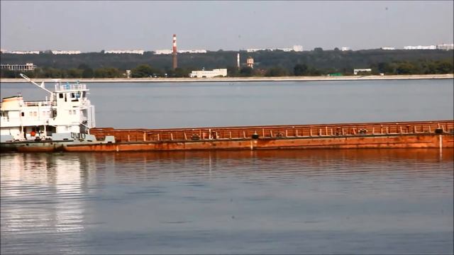 Сухогруз Окский 59 в Ульяновске 21 08 2017г смотреть онлайн