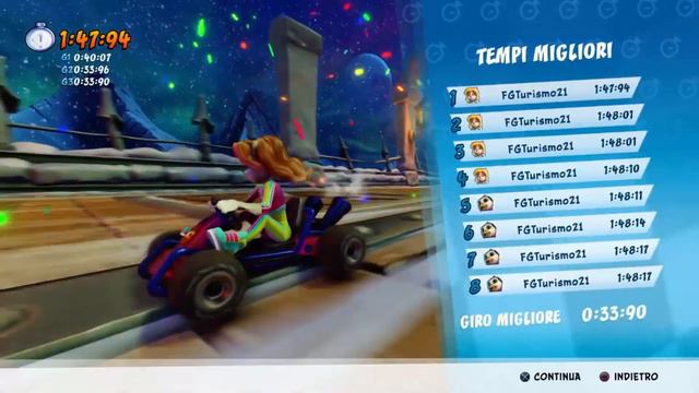CTR:NF - Clockwork Wumpa - 1:47:94 + 0:33:70 Lap + 0:30:69 Lap [FWRs] + 0:40:04 SL смотреть онлайн