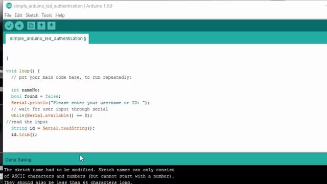 Simple Arduino user ID authentication using led and serial communication смотреть онлайн