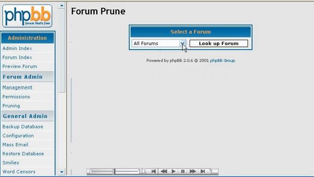 Pruning forums in phpBB смотреть онлайн