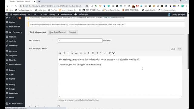 How to set ideal timeout for any user in WordPress смотреть онлайн