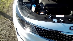 Led лампы Н7 для Kia Optima установка