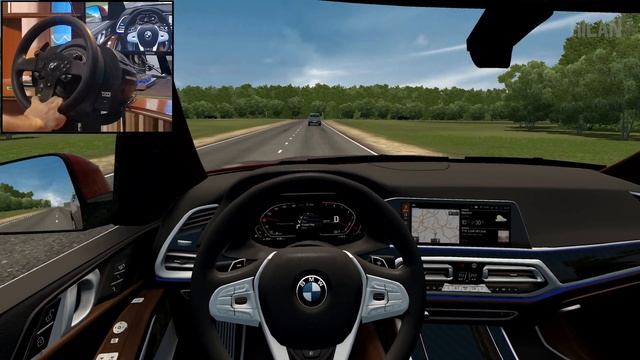 City Car Driving - BMW X7 [Steering wheel gameplay] смотреть онлайн