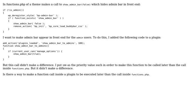 Wordpress: How to override a function call in functions.php? (2 Solutions!!) смотреть онлайн