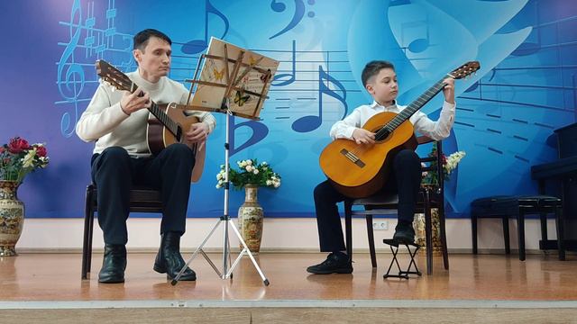 Н.Богословский Тёмная ночь аранж.М.Калинина исп.Фокин П. Калинин М. смотреть онлайн