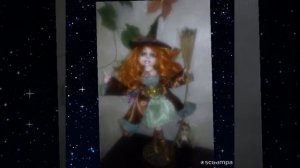 "Ведьмочка". Авторская кукла из капрона .