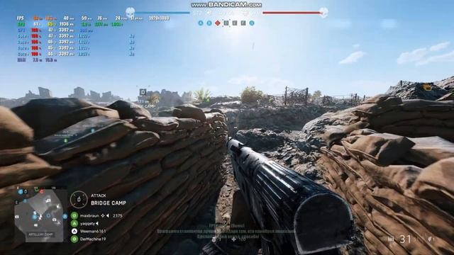 Battlefield V FPS test GTX 1060 / i5 4570/ 16 Gb Ultra смотреть онлайн