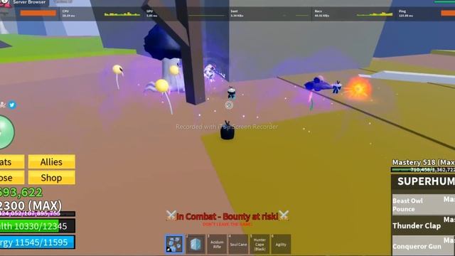 『Bounty hunt with Ice + acid rifle + superhuman』Roblox | Blox fruits update 17.2 | 3.2M смотреть онлайн