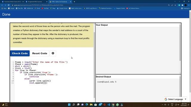 Python Data Structures Assignment 9.4 Solution [Coursera] | Assignment 9.4 Python Data Structures смотреть онлайн