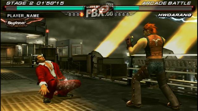 FENG VS HWAORANG TEKKEN 6 Gameplay on PSP and PS VITA смотреть онлайн