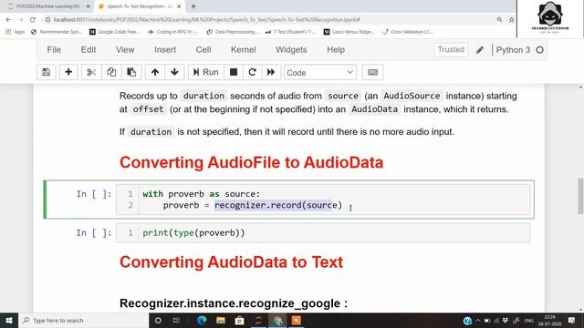 Speech to text conversion in any language with Python speech recognition module. смотреть онлайн