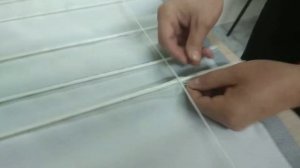 Как собрать римскую штору.