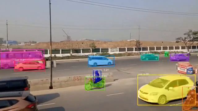 Mask RCNN - instance segmentation смотреть онлайн