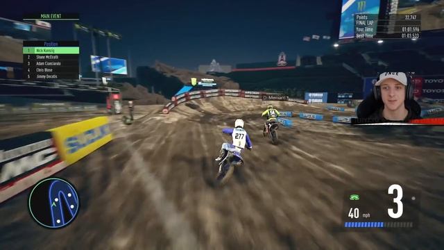 So I played against the EASIEST AI for fun... (Monster Energy Supercross - The Official Videogame 3 смотреть онлайн