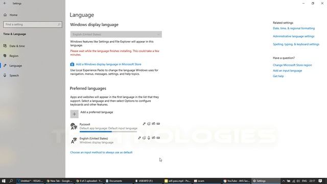 2019 Как поменять язык интерфейса в Windows 10 (1903, 1909...) Новый способ версии смотреть онлайн