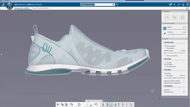CATIA 3DEXPERIENCE | 3D Sketch Concept Modeling смотреть онлайн
