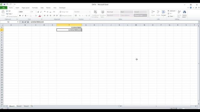 EXCEL-MORE THAN 15 DIGITS INSERT IN ONE CELL???? смотреть онлайн