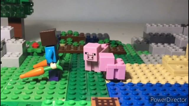 Приключения Стива и Алекс часть 46 "Обычный день" - LEGO MINECRAFT смотреть онлайн