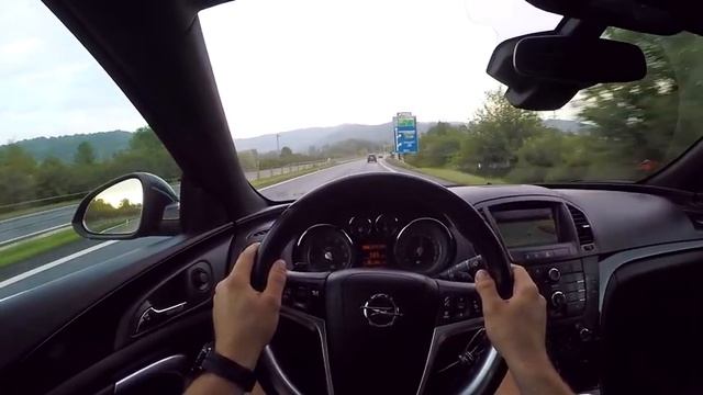 2013 | Opel Insignia OPC 2.8 V6 Turbo POV Test + Acceleration 0 - 200 km/h смотреть онлайн