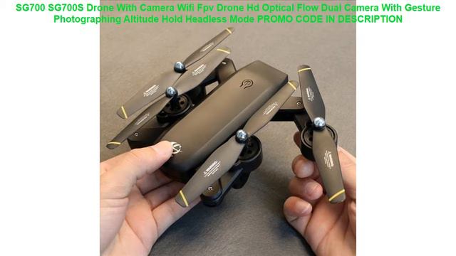Free Shipping SG700 SG700S Drone With Camera Wifi Fpv Drone Hd Optical Flow Dual Camera With Gestu смотреть онлайн