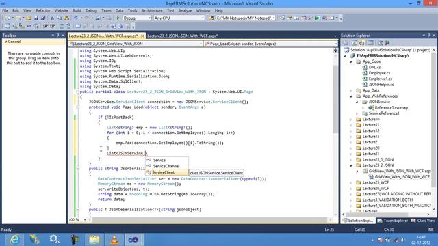 How to Use JSON with WCF in Asp.Net 4.0 part 09 смотреть онлайн