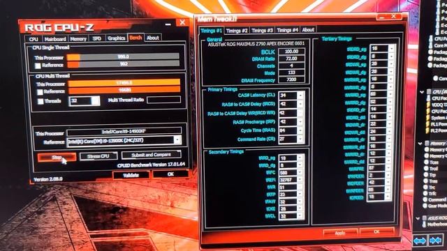 14900K 14900KF ASUS APEX Z790 ENCORE CPU SA FREEZING ISSUE смотреть онлайн