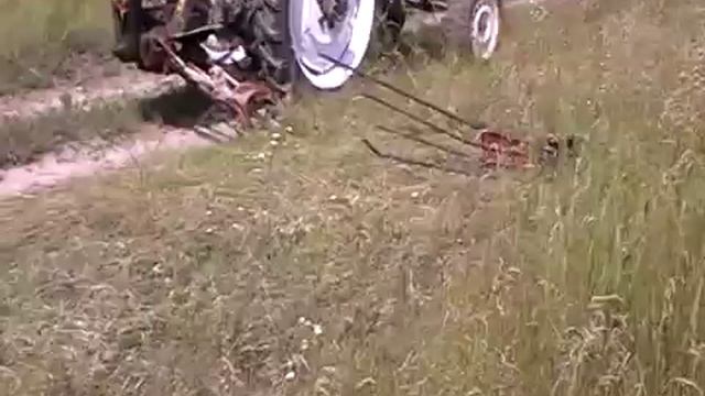 самодельный трактор сенокос. смотреть онлайн