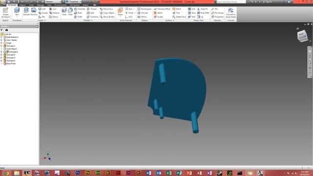 Autodesk Inventor 2013 - How to change the materials/colors of individual faces смотреть онлайн