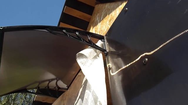 Отзыв о пластиковом козырьке над дверью. смотреть онлайн