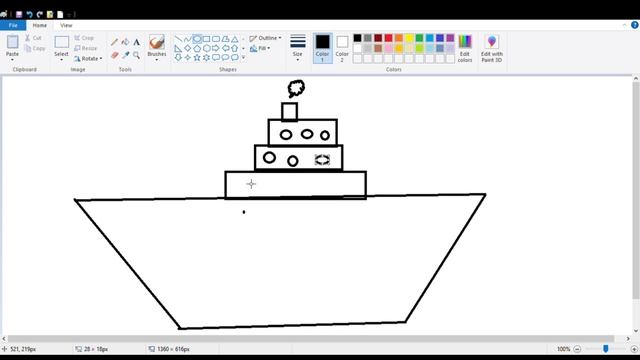 How to Draw / Build Ship in Paint - Windows 10 - Muhammad Saad Shah - 2021-12-01 смотреть онлайн