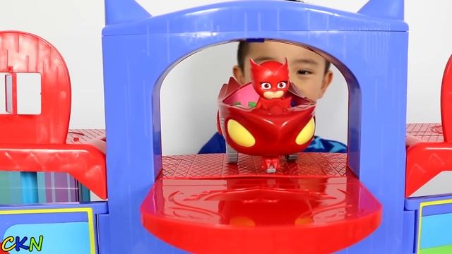 Headquarters Playset Playing With Catboy Gekko Owlette CKN смотреть онлайн