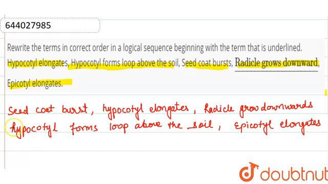 Rewrite the terms in correct order in a logicalsequence beginning with the term that is underli... смотреть онлайн