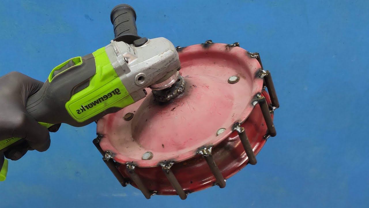 МОЩНАЯ идея из старого шлифовального круга и угловой шлифовальной машины! смотреть онлайн