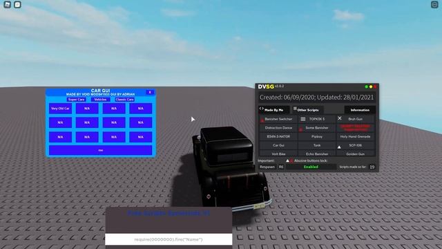 Roblox Script Showcase DVSG Gui смотреть онлайн
