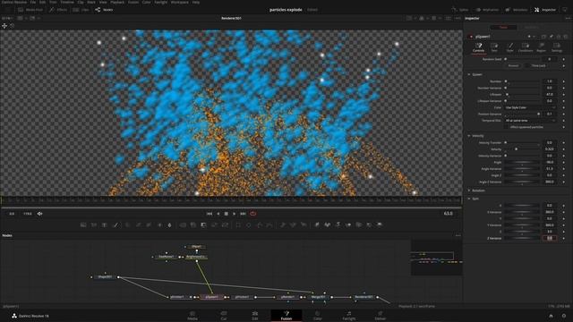 pSpawn node abstract effect | Davinci Resolve Fusion смотреть онлайн