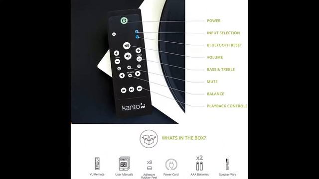 Kanto YU Powered Bookshelf Speakers with Bluetooth 4.2 смотреть онлайн