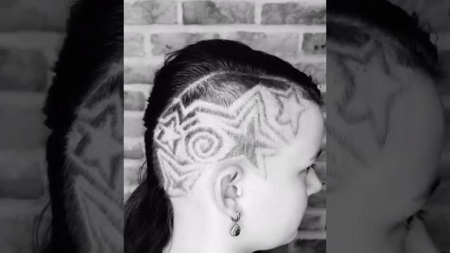 Hairtattoo / узоры/ undercut/ до после/ haircut смотреть онлайн