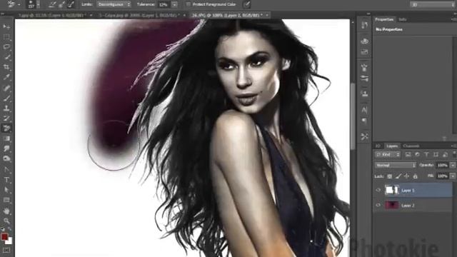 Photokie - Photoshop селекция / изтриване на фон от снимка смотреть онлайн